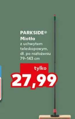Miotła z uchwytem teleskopowym PARKSIDE dł. po rozłożeniu 79-143cm