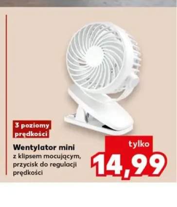 Wentylator mini z klipsem mocującym