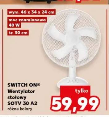 Wentylator stołowy SWITCH ON SOTV 30 A2