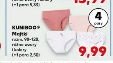 Majtki KUNIBOO rozm. 98-128 4-pak