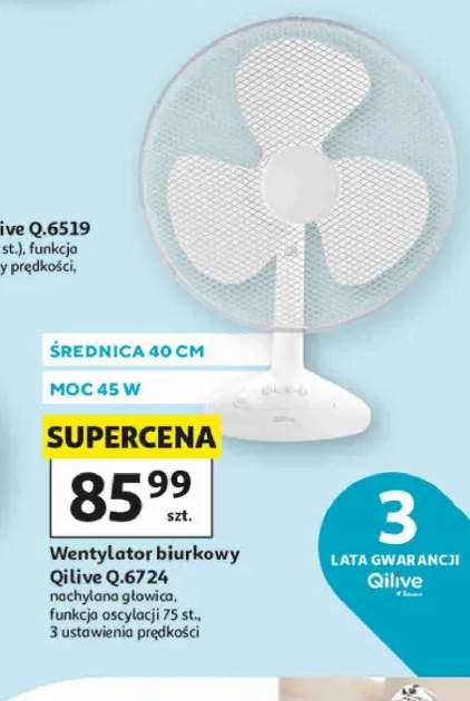 Wentylator biurkowy Qilive Q.6724 40cm 45W