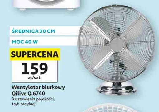 Wentylator biurkowy Qilive Q.6740 30cm 40W