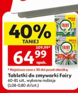 Tabletki do zmywarki Fairy 60-81szt.