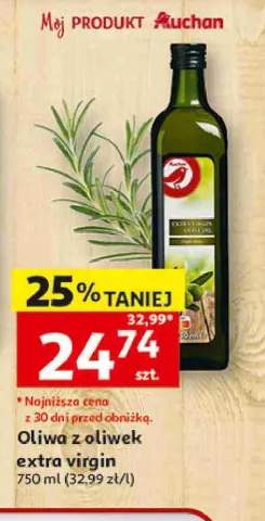 Oliwa z oliwek extra virgin Auchan