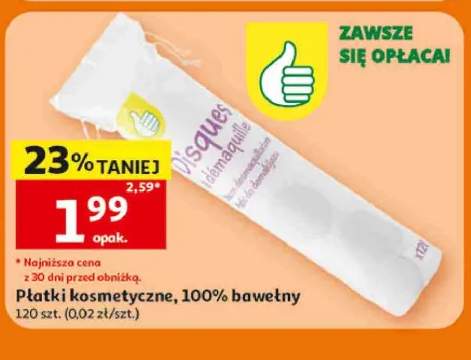 Płatki kosmetyczne 100% bawełny
