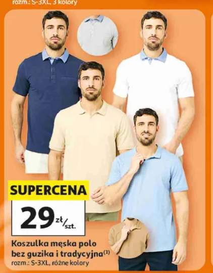 Koszulka męska polo bez guzika Inextenso