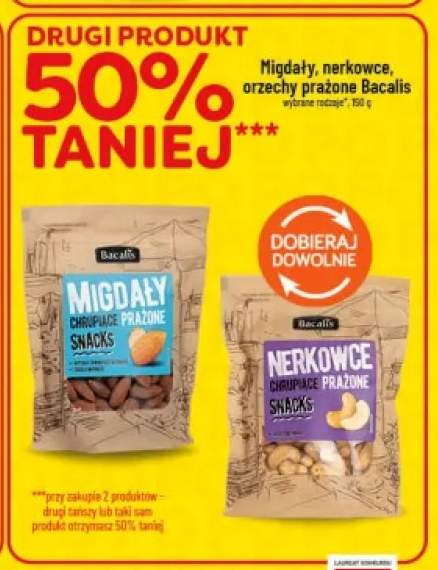 Migdały chrupiące prażone Bacalis