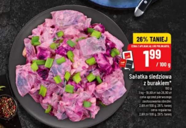 Sałatka śledziowa z burakiem