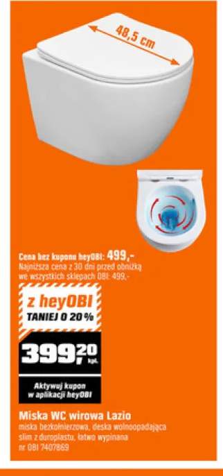 Miska WC wirowa Lazio