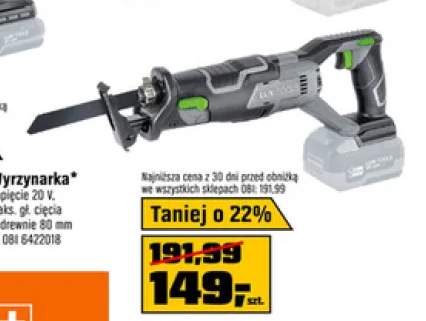 Piła szablasta LUX-TOOLS napięcie 20V dł. skoku brzeszczotu 22mm
