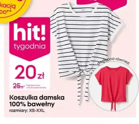 Koszulka damska 100% bawełny