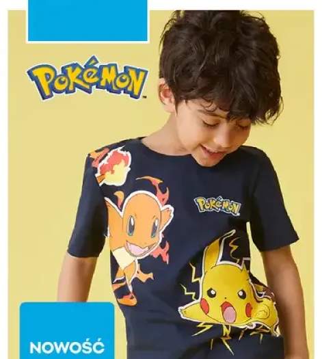 Koszulka chłopięca Pokémon 100% bawełny