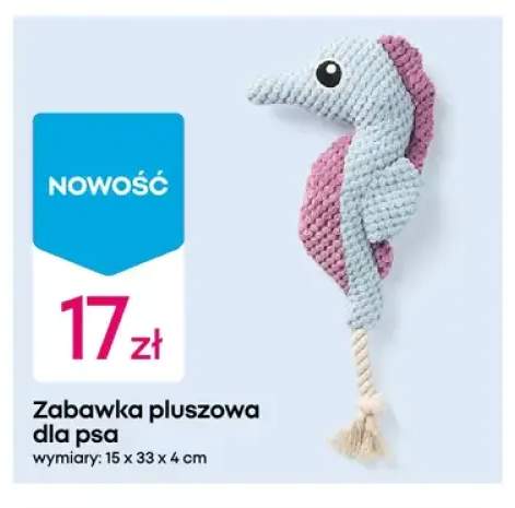 Zabawka pluszowa dla psa wymiary: 15x33x4 cm