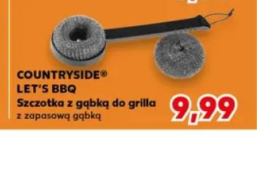 Szczotka z gąbką do grilla COUNTRYSIDE LET'S BBQ
