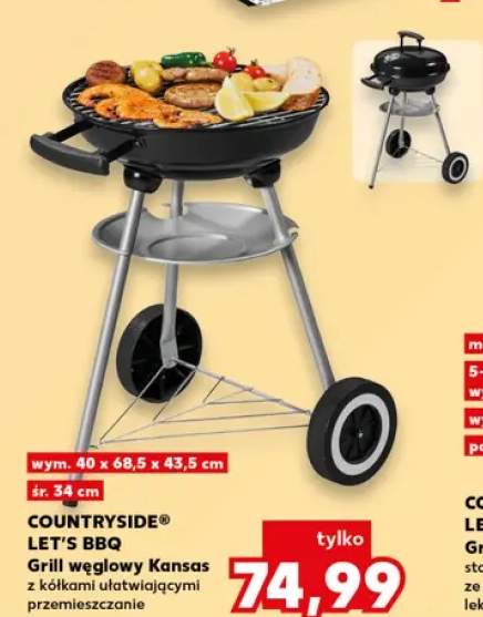 Grill węglowy Kansas COUNTRYSIDE LET'S BBQ