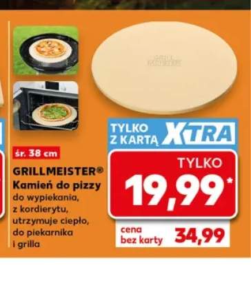 Kamień do pizzy do wypiekania, z kordierytu, utrzymuje ciepło, do piekarnika i grilla GRILLMEISTER