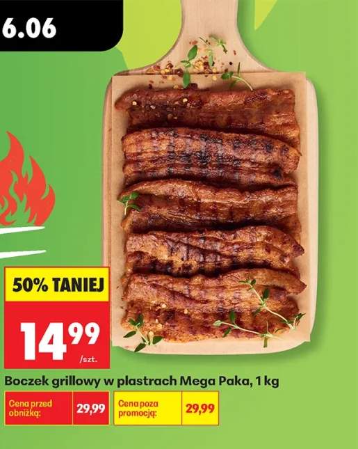Boczek grillowy w plastrach Mega Paka