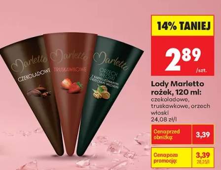 Lody Marletto rożek czekoladowe