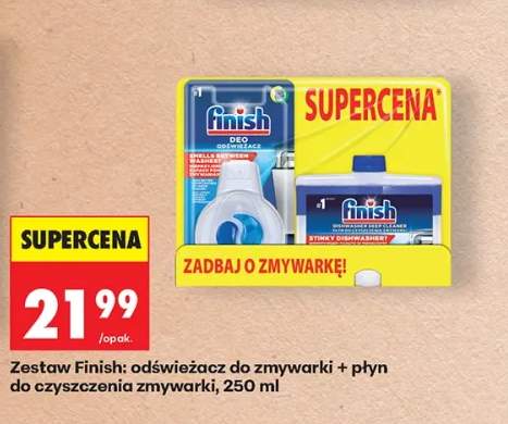 Zestaw Finish: odświeżacz do zmywarki + płyn do czyszczenia zmywarki