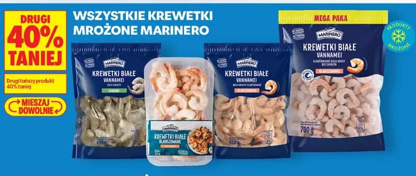 Krewetki białe Vannamei blanszowane Marinero