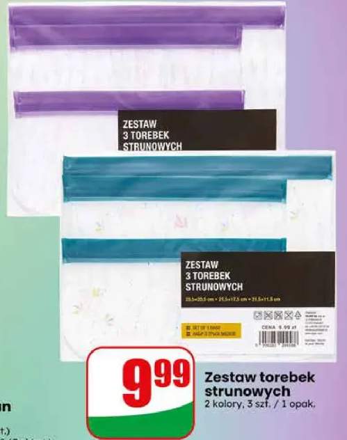 Zestaw torebek strunowych