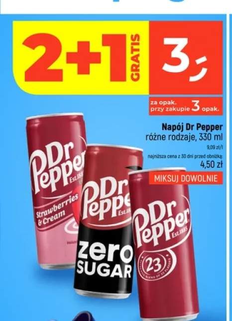 Napój Dr Pepper Zero Sugar