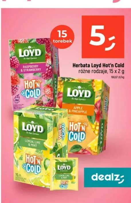 Herbata Loyd Hot'n Cold Raspberry & Strawberry