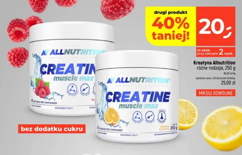 Kreatyna Allnutrition Creatine muscle max malinowa
