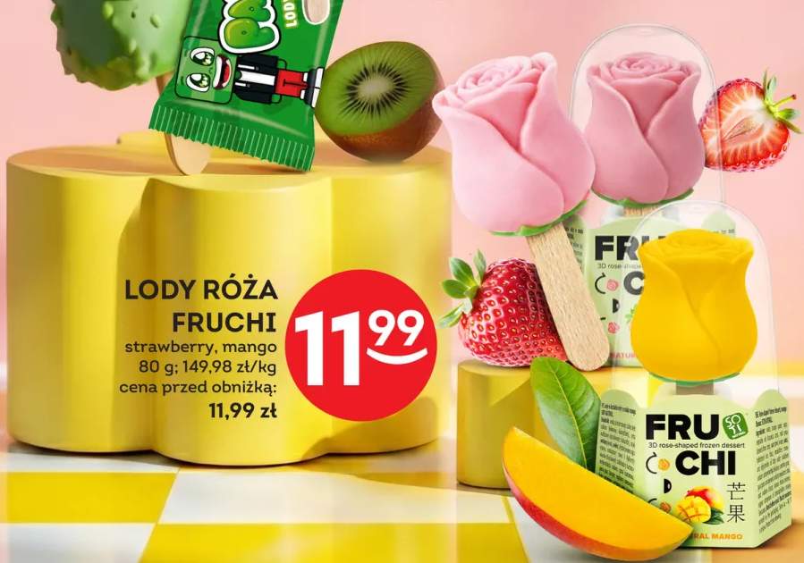 Lody Róża Fruchi strawberry