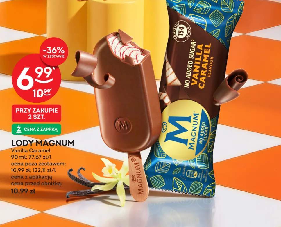 Lody Magnum Vanilla Caramel