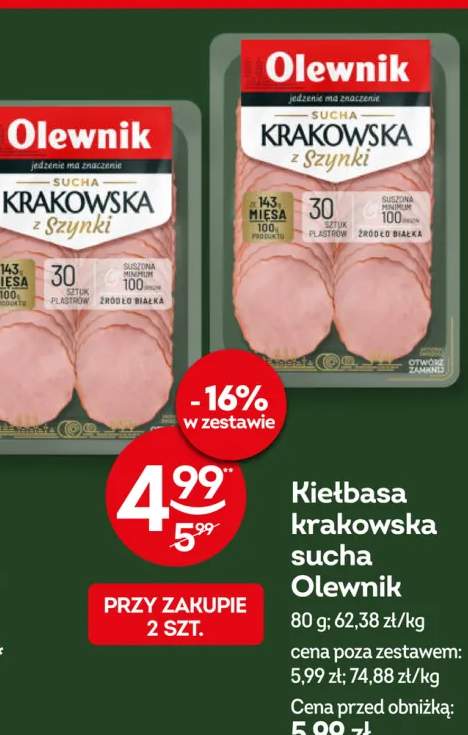 Kiełbasa krakowska sucha Olewnik