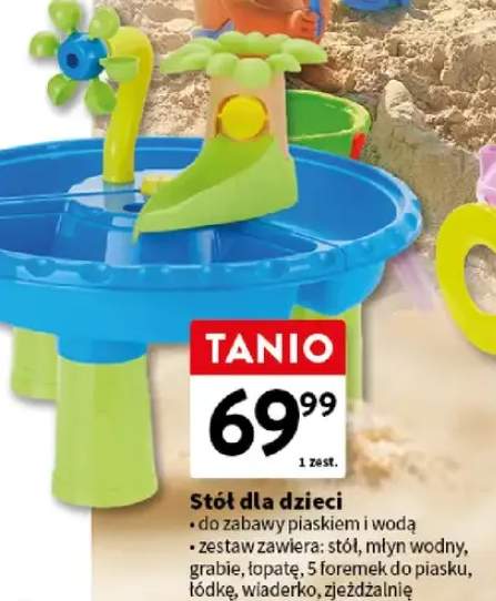 Stół dla dzieci do zabawy piaskiem i wodą