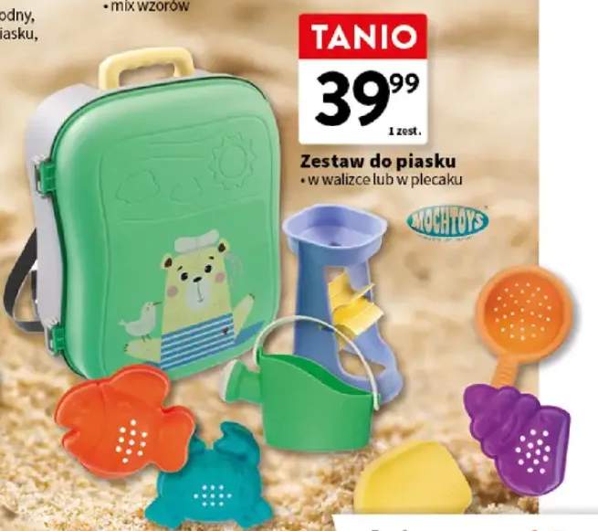 Zestaw do piasku w plecaku MOCHTOYS