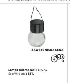 Lampa solarna NATTERGAL S6xW14cm