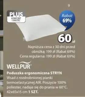 Poduszka ergonomiczna WELLPUR STRYN 42x65x15cm