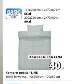 Komplet pościeli LINE 100% bawełna 140x200cm+70x80cm