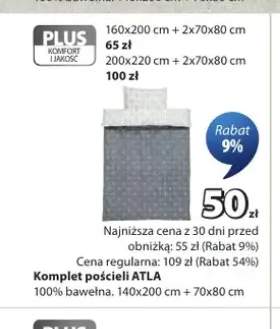Komplet pościeli ATLA 100% bawełna 140x200cm+70x80cm