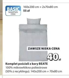 Komplet pościeli z kory BEATE 100% mikrowłókno poliestrowe 140x200cm+70x80cm