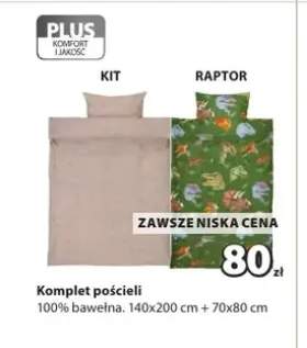 Komplet pościeli KIT 100% bawełna 140x200cm+70x80cm