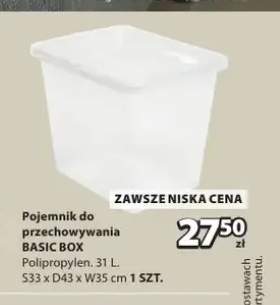 Pojemnik do przechowywania BASIC BOX 31l