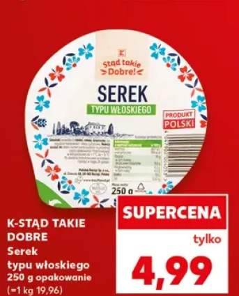 Serek typu włoskiego K-Stąd Takie Dobre
