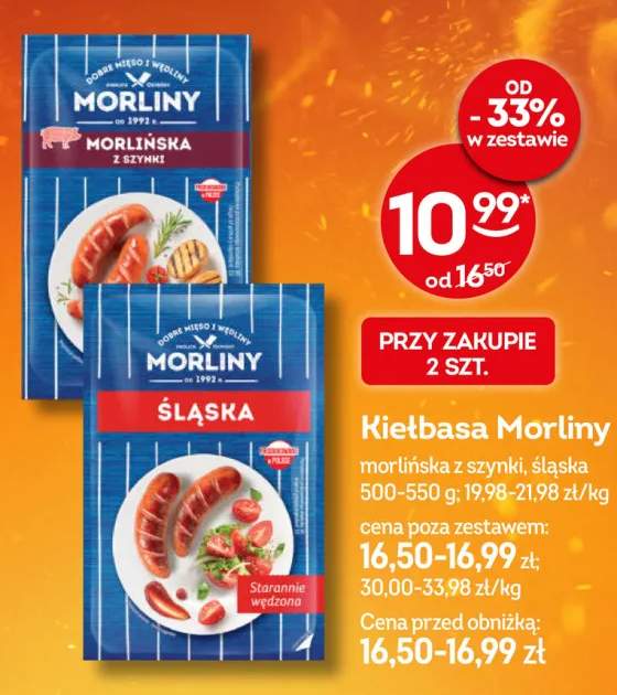 Kiełbasa Morliny morlińska z szynki