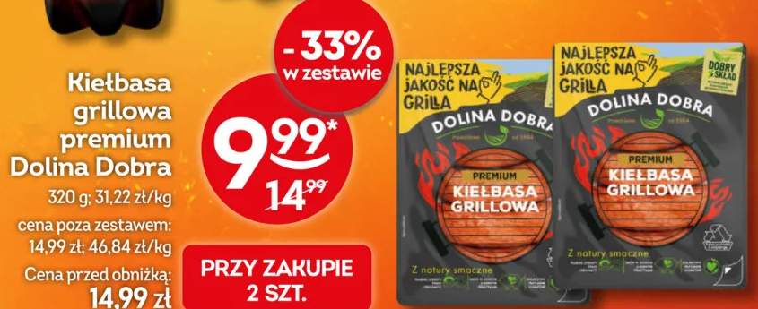 Kiełbasa grillowa premium Dolina Dobra