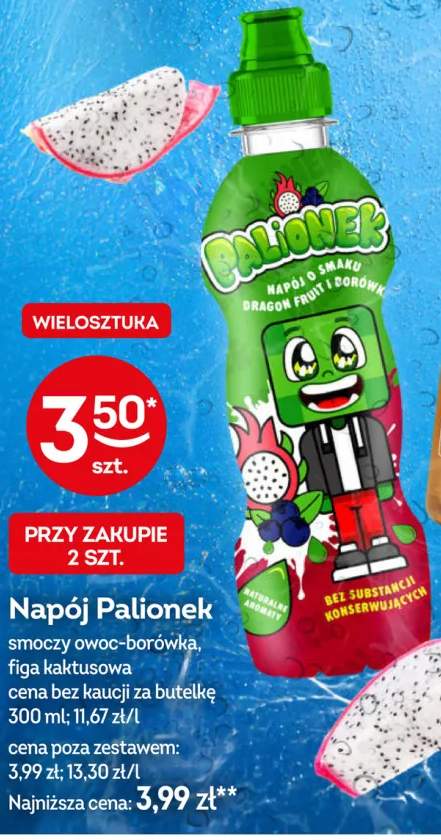 Napój Palionek smoczy owoc-borówka