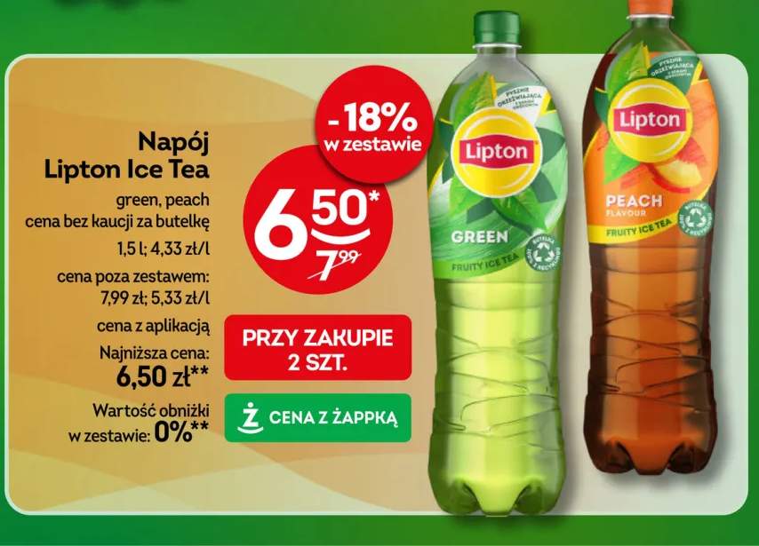 Napój Lipton Ice Tea Green