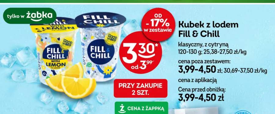 Kubek z lodem Fill & Chill klasyczny