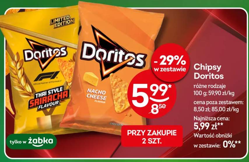 Chipsy Doritos Thai Style Sriracha Flavour