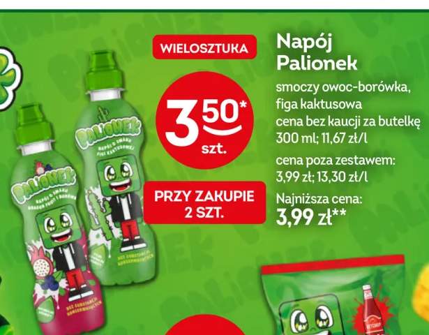 Napój Palionek smoczy owoc-borówka
