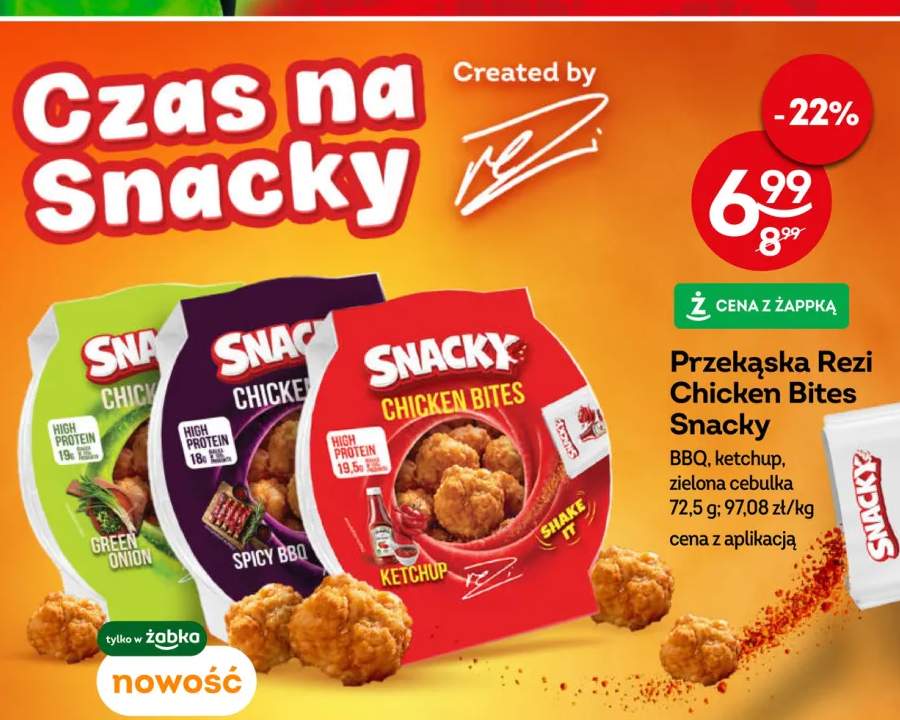 Przekąska Rezi Chicken Bites Snacky zielona cebulka