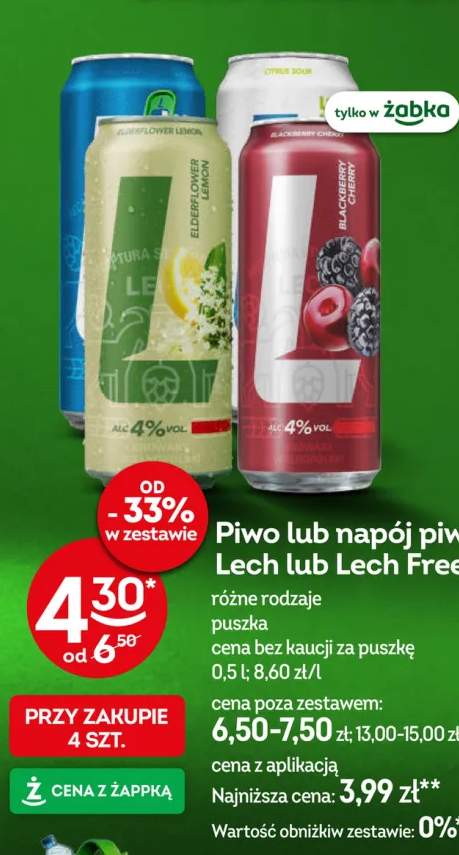 Napój piwny Lech Blackberry Cherry